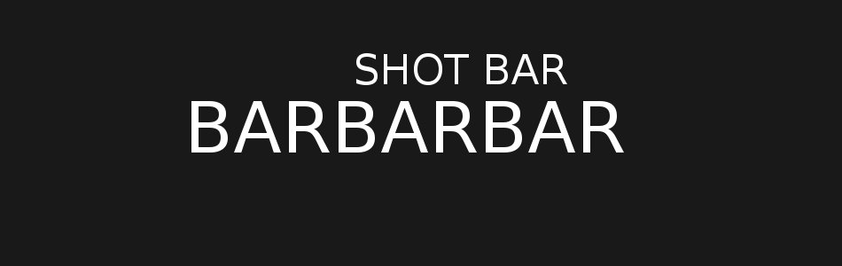 西小山 ショットバー barbarbar